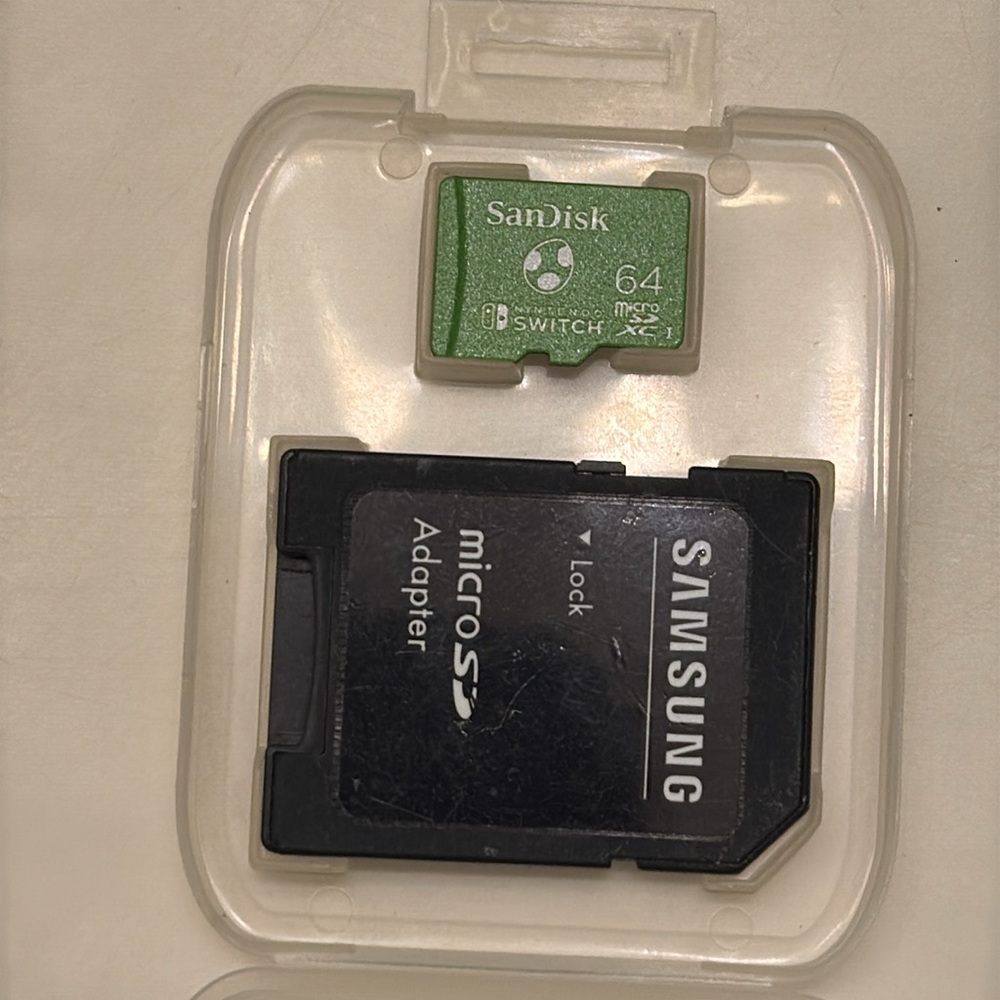 Nintendo Switch 64gb Sandisk Micro Card SD + Adapter Bundle - Picture 8 of 8